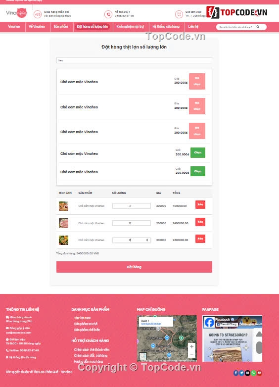 thịt heo,website bán thịt,bán thịt heo,code bán thịt,website bán thịt nhiều tính năng,Sharecode website bán thịt heo nhiều tính năng cực